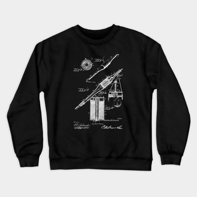 electric perforating pen Vintage Patent Drawing Crewneck Sweatshirt by TheYoungDesigns